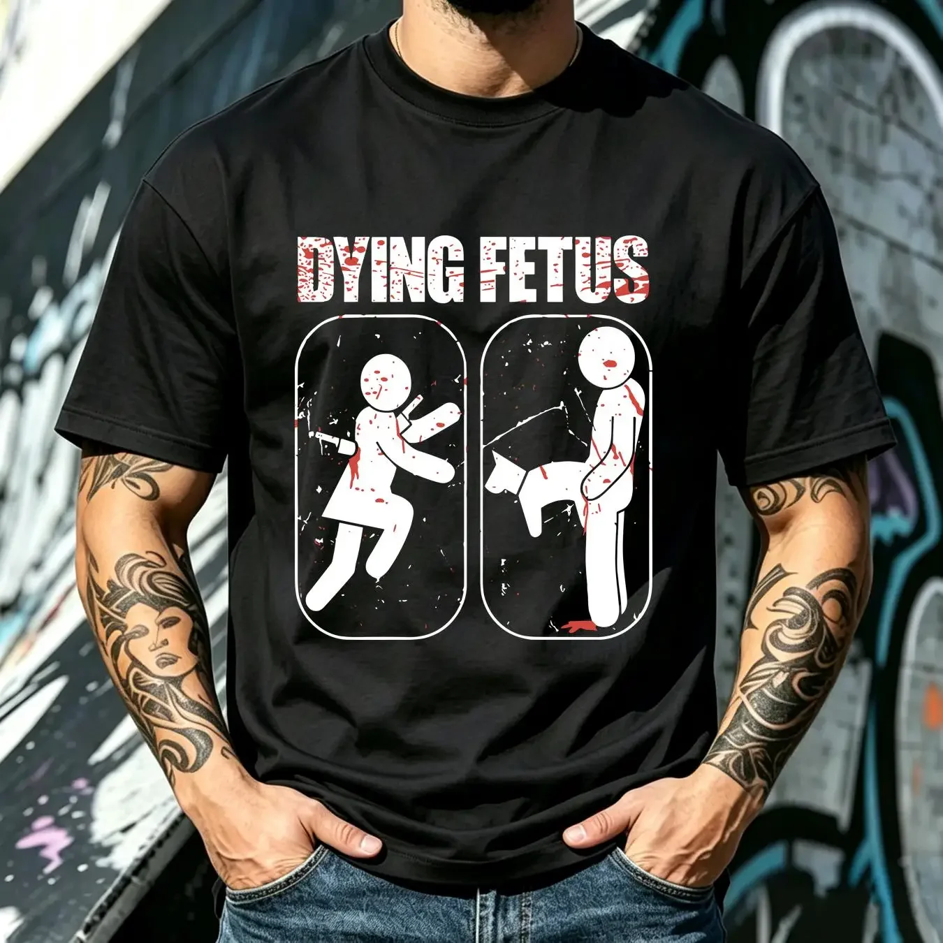washed T Shirt New 3649 Dying Fetus Kymryd Size S 5XL vintage Washed designer clothes Casual Stylish Stretched graphic homme