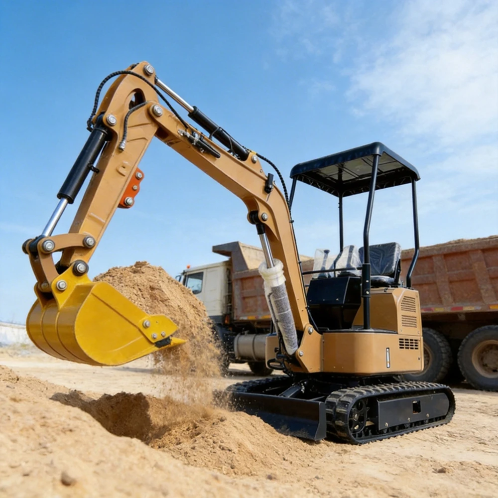 

Mini Excavator 1.8Ton Garden Jardin Construction Excavadora Pelle Hydrauliques Hydraulique Herramienta