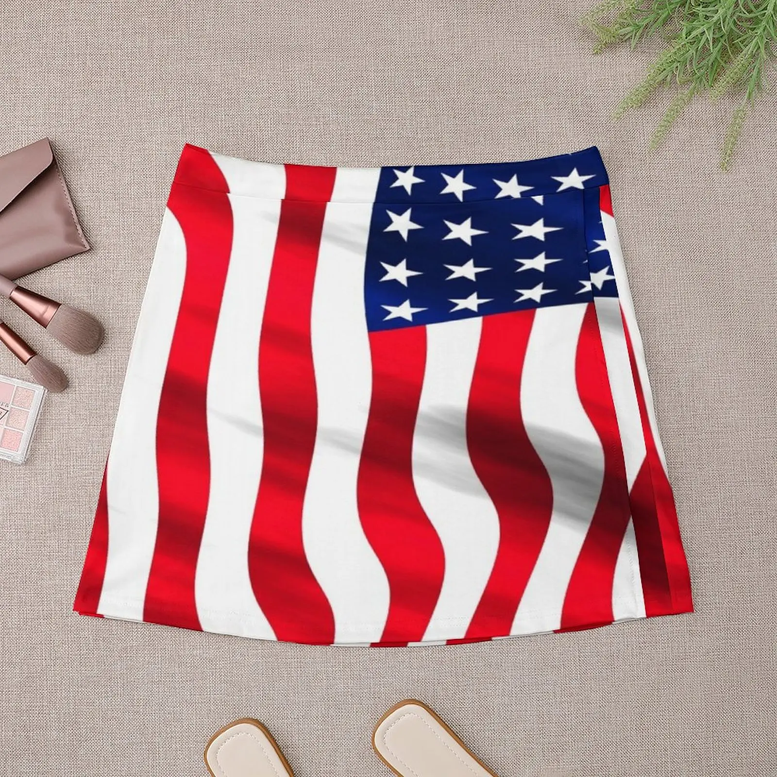 AMERICAN FLAG Mini Skirt Skirt shorts kawaii skirt set Mini