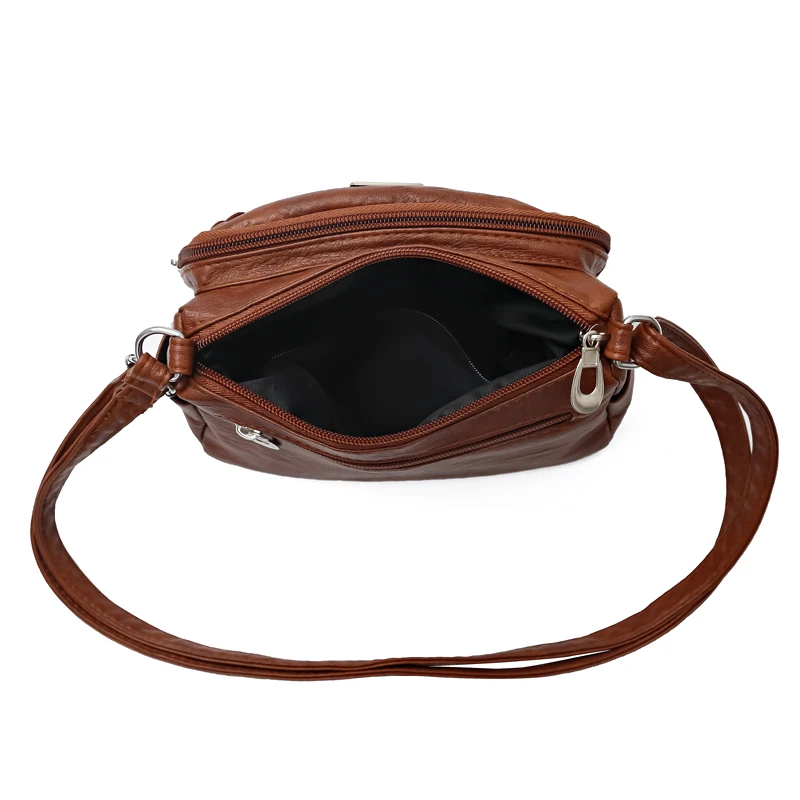 Modetrend vier seizoenen zacht leer multi-compartiment multi-pocket high-end single-shoulder crossbody tas voor dameshandtas