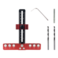 Woodworking Drilling Locator Portable Cabinet Hardware Doweling Jig Wood Drilling Dowelling Guide for Cabinet Handles and Pulls