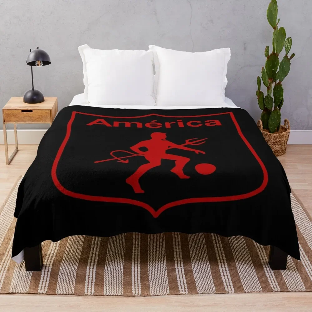 

America de Cali - Colombian Soccer Team Throw Blanket Luxurious Soft Fuzzy Blanket for Sofa Bed