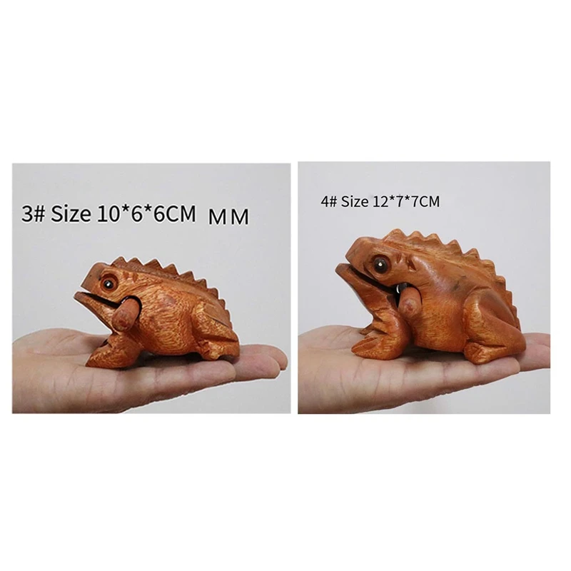 

Carved Croaking Wood Percussion Musical Sound Wood Frog Tone Block Toys Easy Install Easy To Use About 27X7x7cm