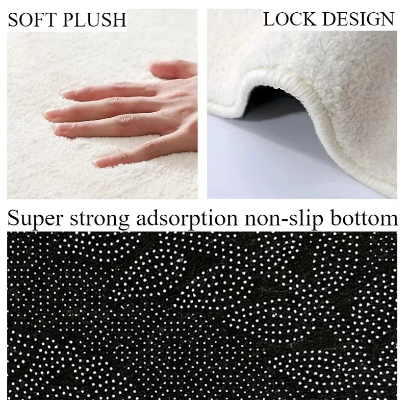 Pink Cute Living Room Carpet Special-shaped Dopamine Non-slip Plush Rug Home Decoration Irregular Bedroom Bedside Floor Mat 러그