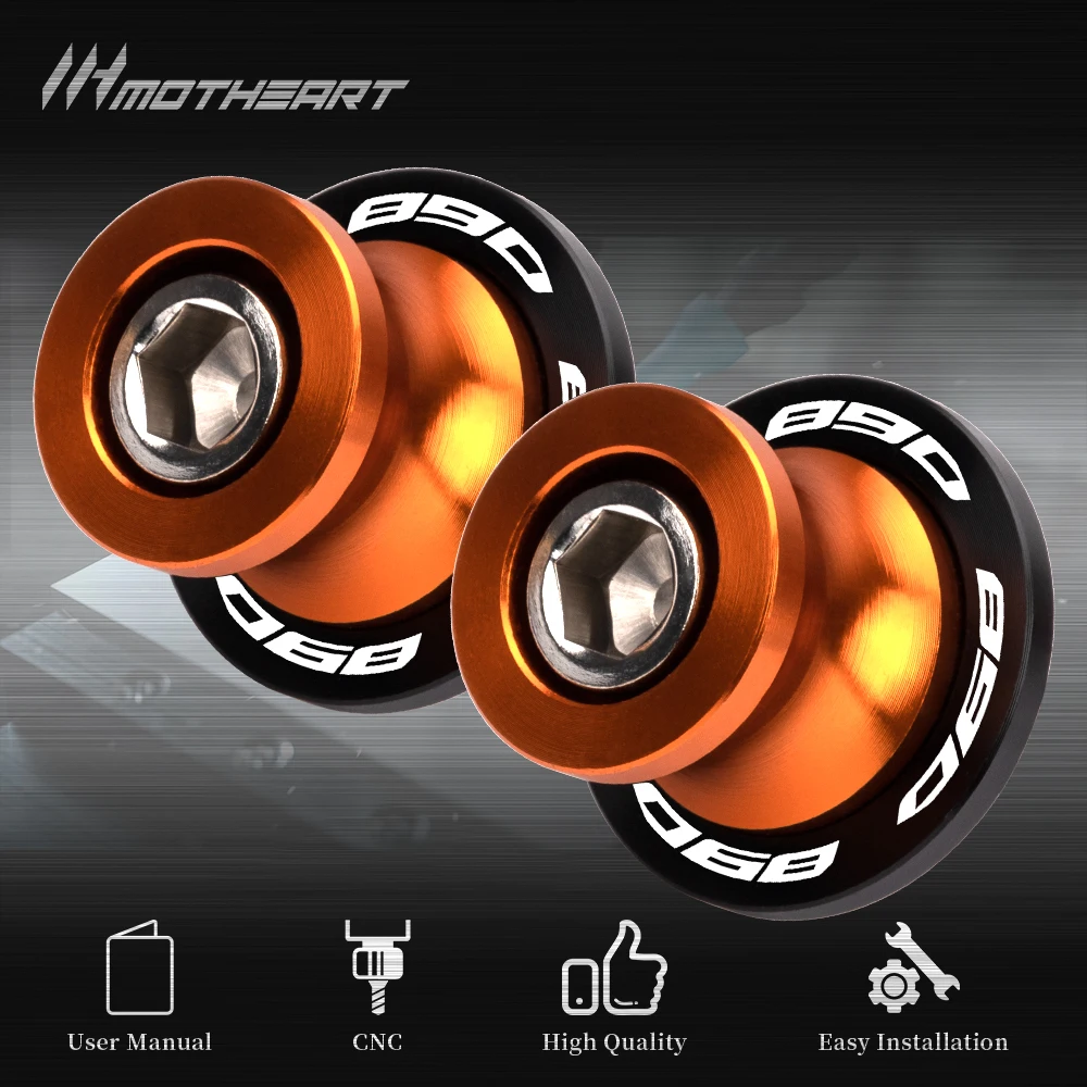 Carretéis de braço oscilante para motocicleta m10, deslizante para ktm 890 smt 2023-2024 ktm 890 smt, acessórios para motocicleta moto 890smt m10