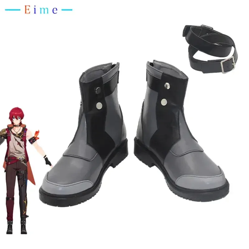 chaussures-de-cosplay-honkai-star-rail-luka-en-cuir-pu-bottes-de-carnaval-d'halloween-accessoires-de-cosplay-sur-mesure