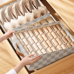 Foldable Underwear Organizer Cabinets Drawer Underwear Storage Box Bra Socks Compartment Box Closet Clothes Storage Organizers