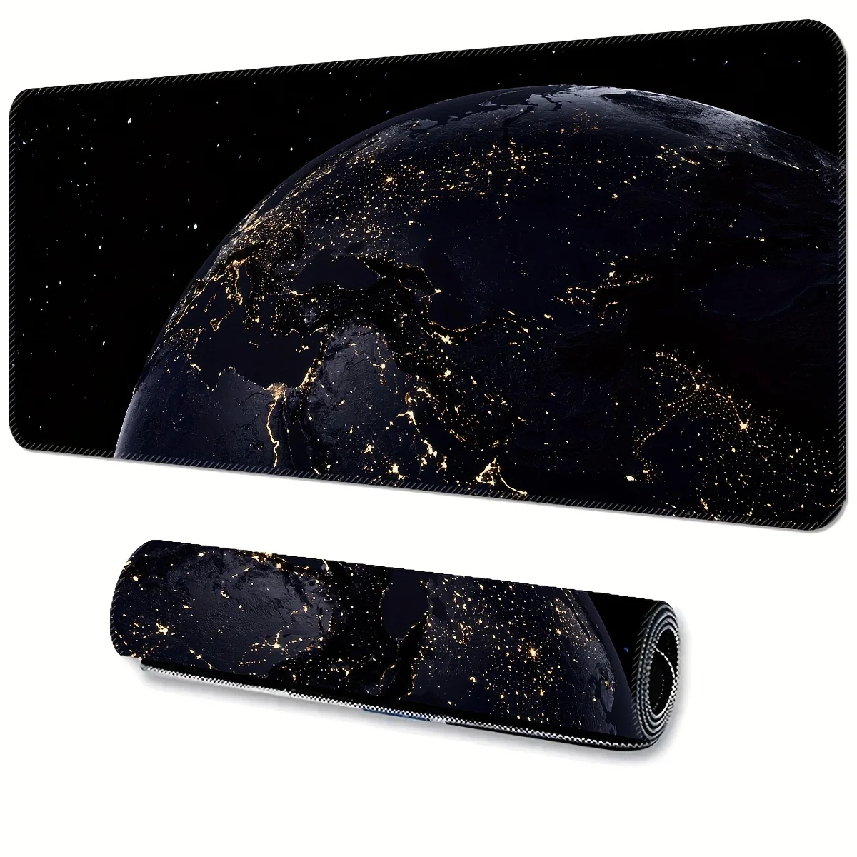 Star Lighting Earth Large Mouse Pad Games E-sports Computer Table Pad Non-slip Planet Desk Mat Office Lock Gaming Accessories