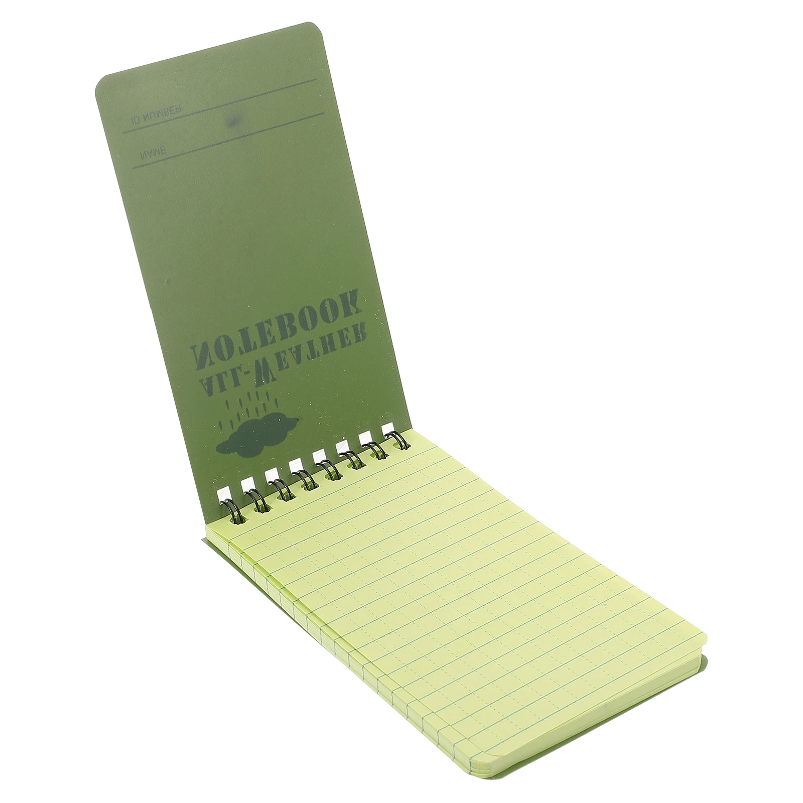 Waterproof Book 127mmx76mm Compact Lightweight PVC Coil Notebook for Daily Writing Creative Ideas Sketches Students