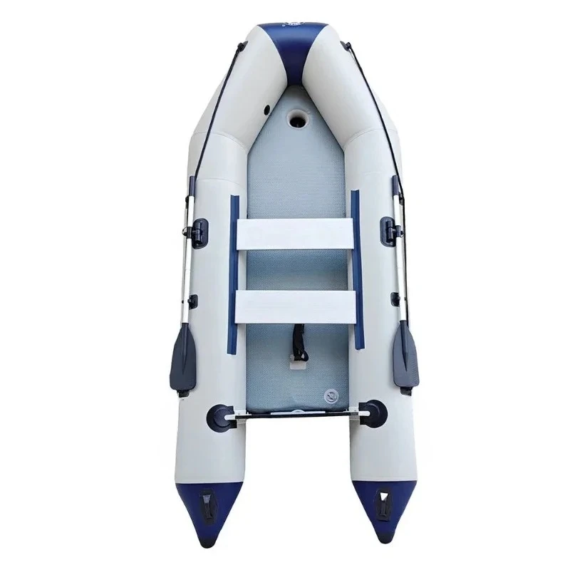 

Solar Marine 3.3M Inflatable Fishing Boat Float Belly Assault Kayak Transom Rescue Speed Dinghy with Air Mat Floor