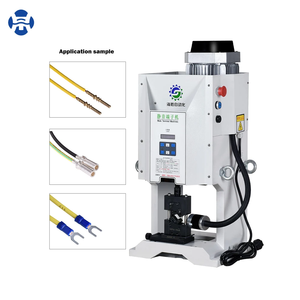 Factory Outlet Mute 6T Silent Cable Terminal Crimping Machine 2200W Wire Harness Equipment for Cable Manufacturing