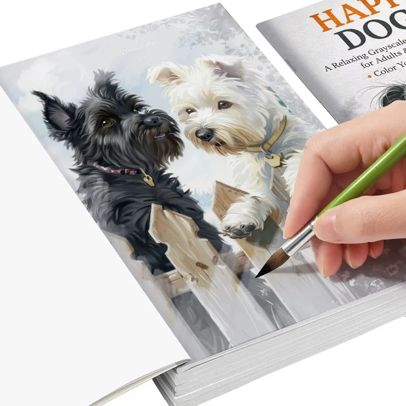 livro-de-colorir-caes-felizes-em-tons-de-cinza-desenhos-caninos-relaxantes-para-adultos-e-adolescentes-–-colora-a-sua-calma