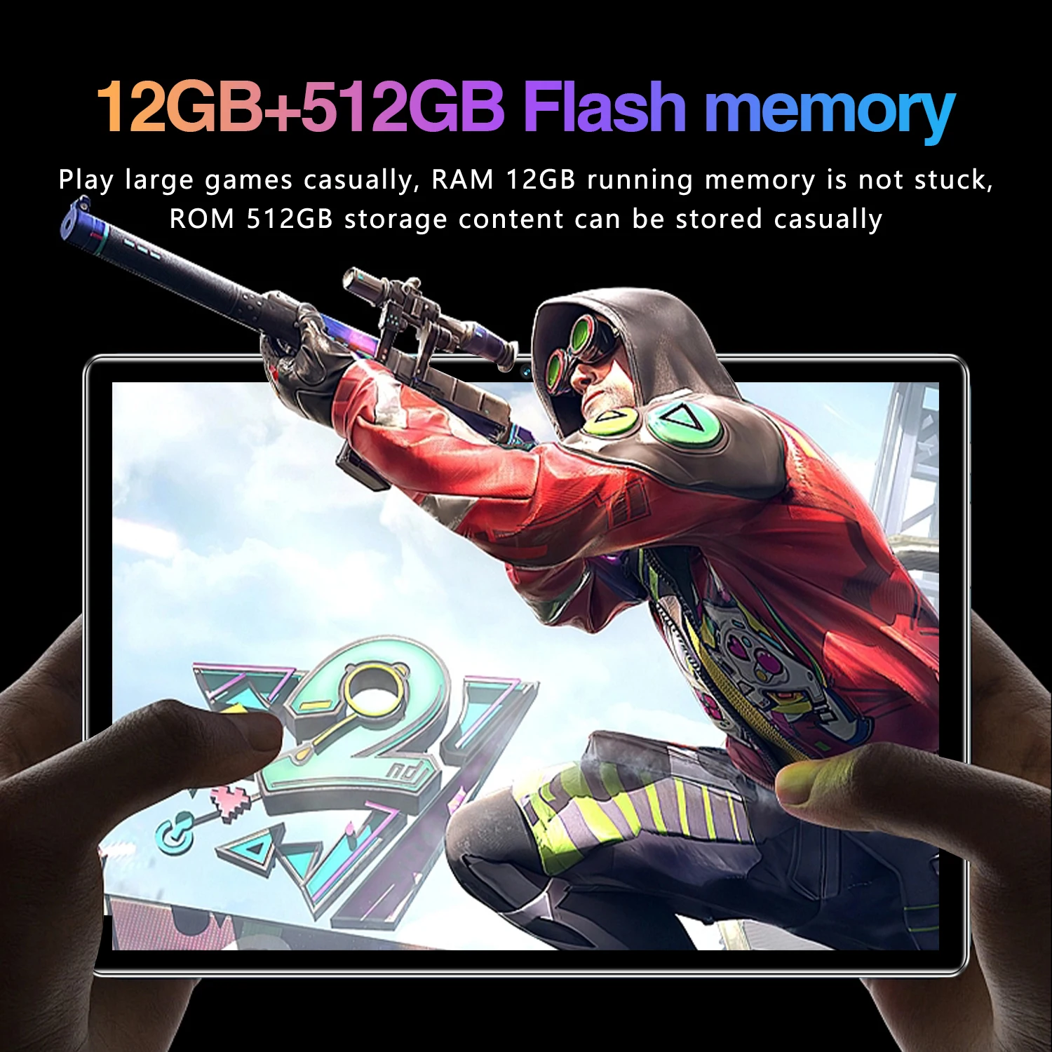 2024 New Global Version P60 Pro Tablet Android 14 16GB+1028GB Snapdrago 888 5G Dual SIM Card  Bluetooth WIFI HD 4K Tablet PC