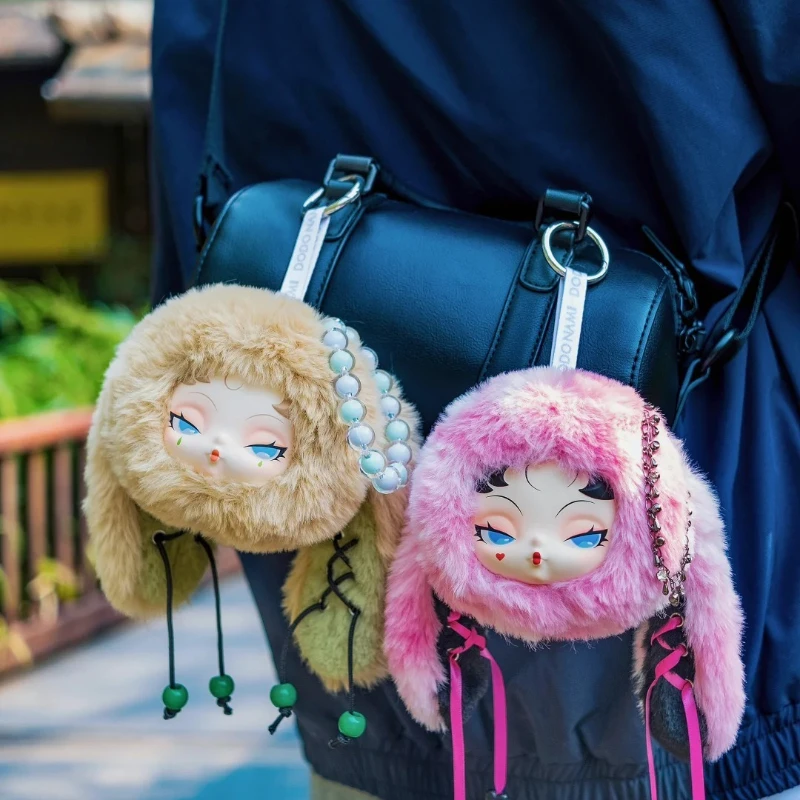 حقيقي دودو نامي طبعة محدودة حقيبة وميض الأرنب سلسلة صندوق أعمى أفخم الفينيل اللعب سلاسل المفاتيح ظهره المعلقات الهدايا