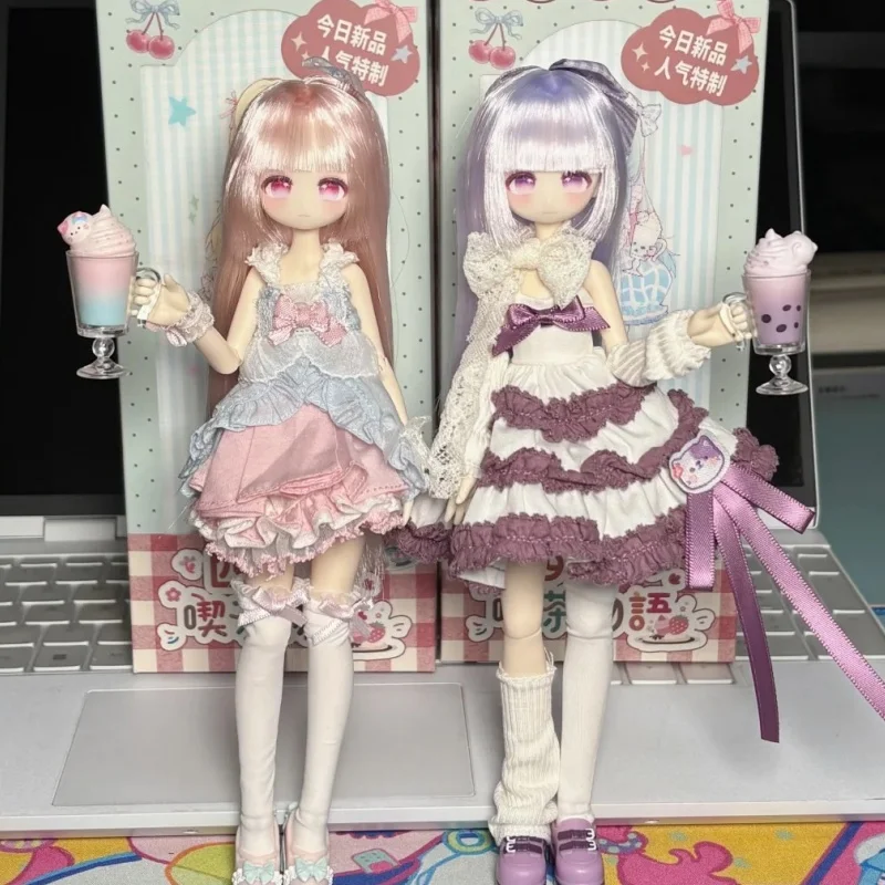 

Genuine Momotale Four Seasons Tea Tales Series Blind Box Mystery Caixa Caja Dolls Gift Desktop Ornament Anime Figure Toys Gifts