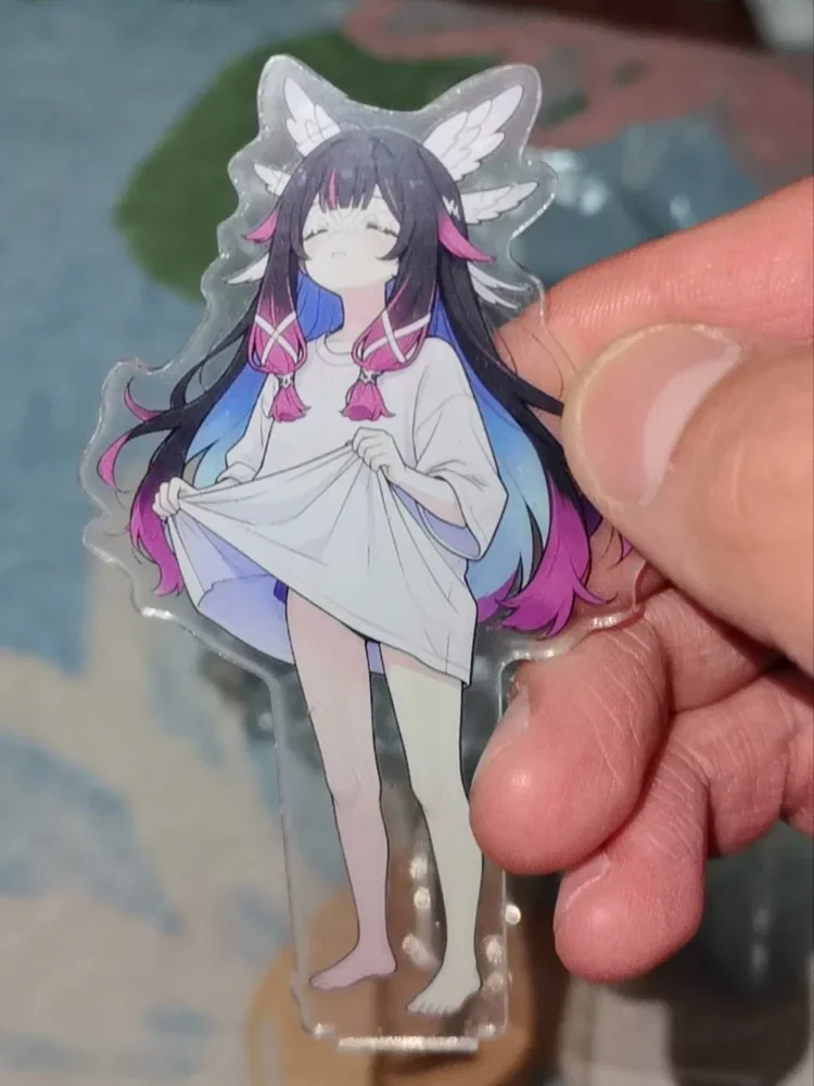Anime Genshin Impact Damselette Columbina Two Insertion Acrylic Figure Stand Model Plate DIY Desk Decor Standing Sign Ornaments