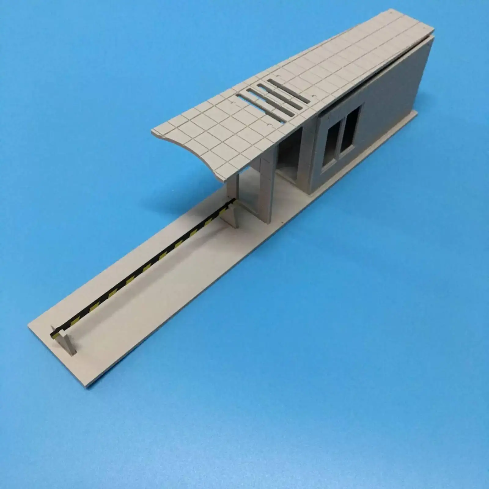 Security Booth Model Fix Guard House Miniature Easy Assembly Gatehouse Scale