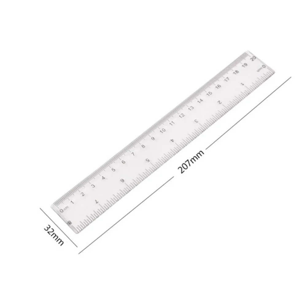 STONEGO Transparent Ruler Durable and accurate measuring tool Essential stationery for precise drawing and measuring