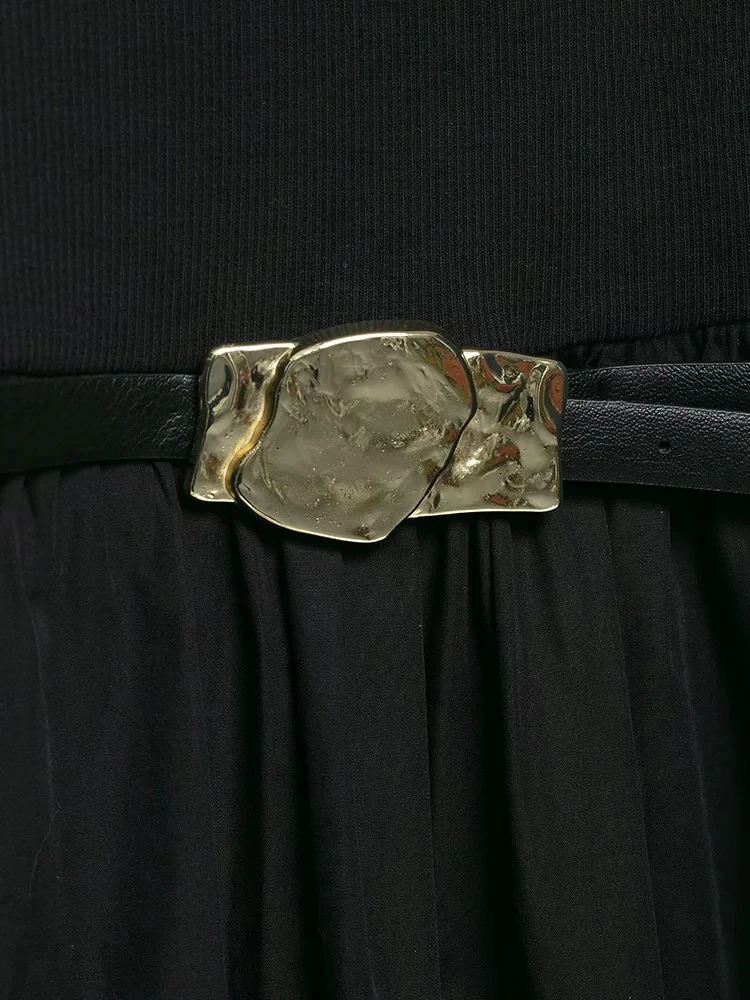 여성용 매칭 벨트 민소매 시스 드레스 기질 우아한 패치 워크 디자인 브이넥 미디 드레스 캐주얼 홀리데이 스타일 여성용