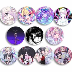 Fashion Needy Girl Overdose Game Button Brooch Cute Anime Character Lapel Pins Cartoon Icons Badge Backpack Clothes Accessories