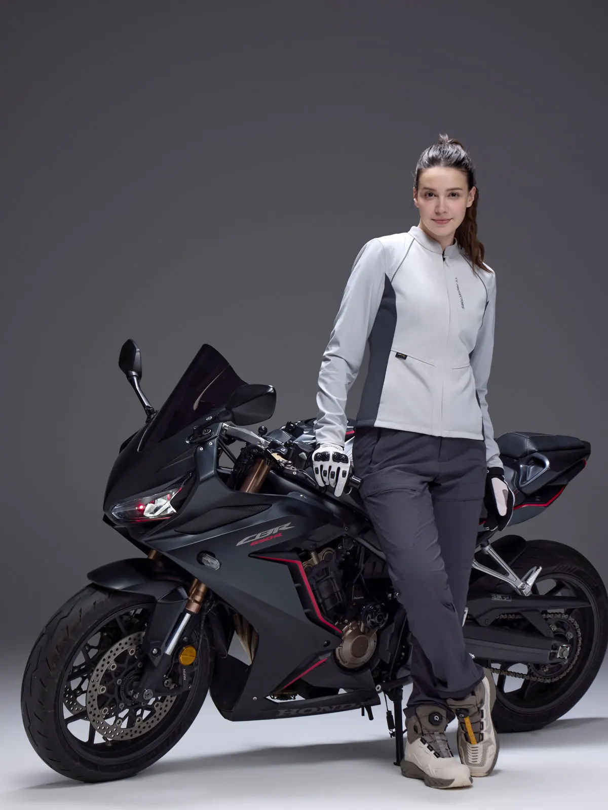 CC3105 Women Motorcycle Air Jacket CE Level 2 Protectiv Cordura Wear-resistant Reflective Slim Fit Motorbike Riding Armor Jacket