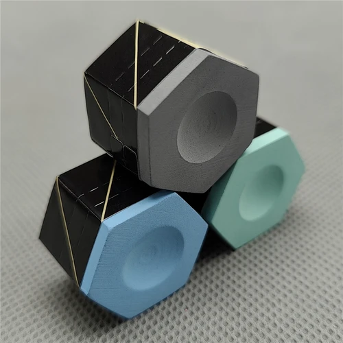 Imagen 2 del producto Kamui-Tiza de billar Roku Premium, tiza de billar azul claro, taco de billar, tizas con punta, accesorios de billar