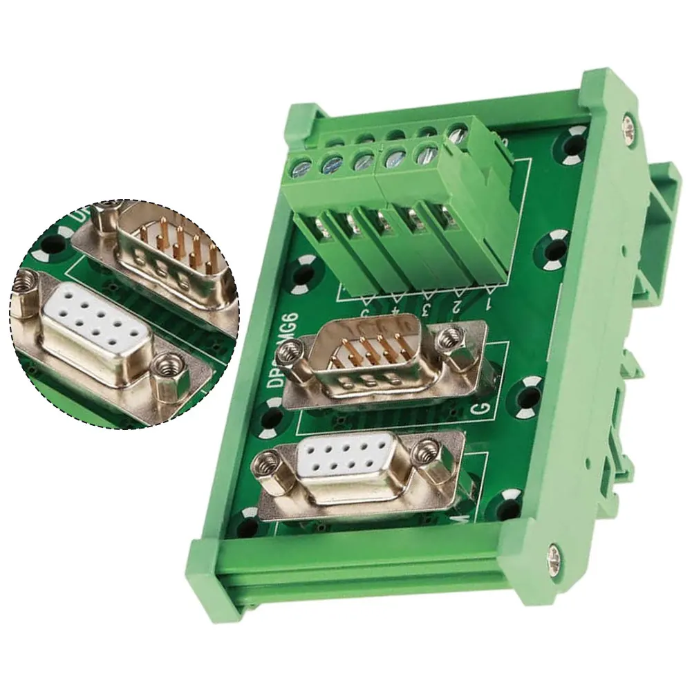 

1 шт. DB9-MG6 клеммная колодка для монтажа на DIN-рейку, интерфейсный модуль, клеммные колодки для аксессуаров для электрооборудования