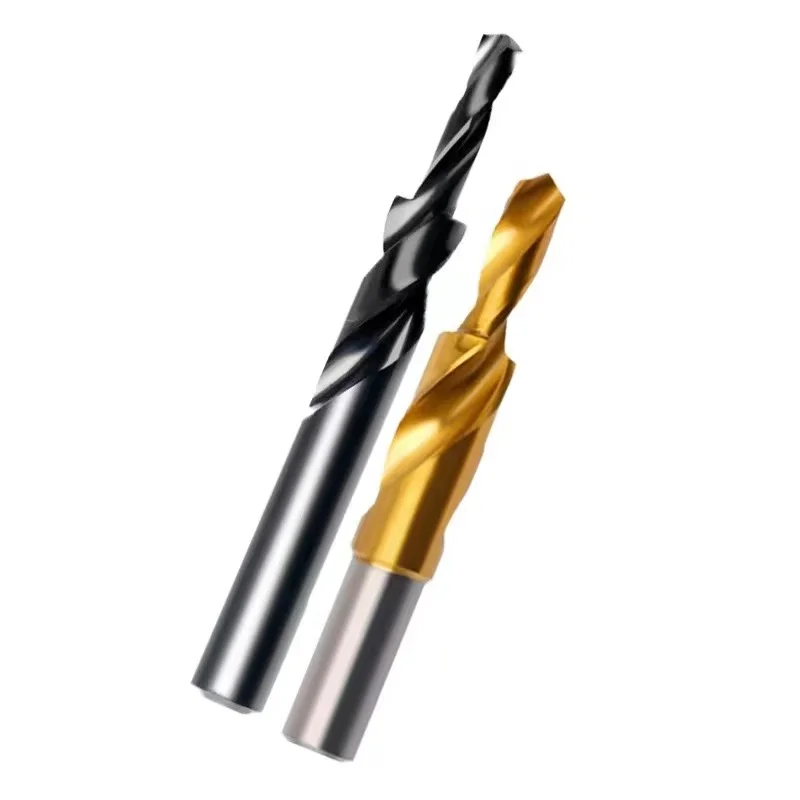 M3/M4/M5/M6/M8  90/180 Degree Straight Shank Step Drill Two-Stage Straight Shank Twist Drill Conutersunk Drill Sub-Step Drill