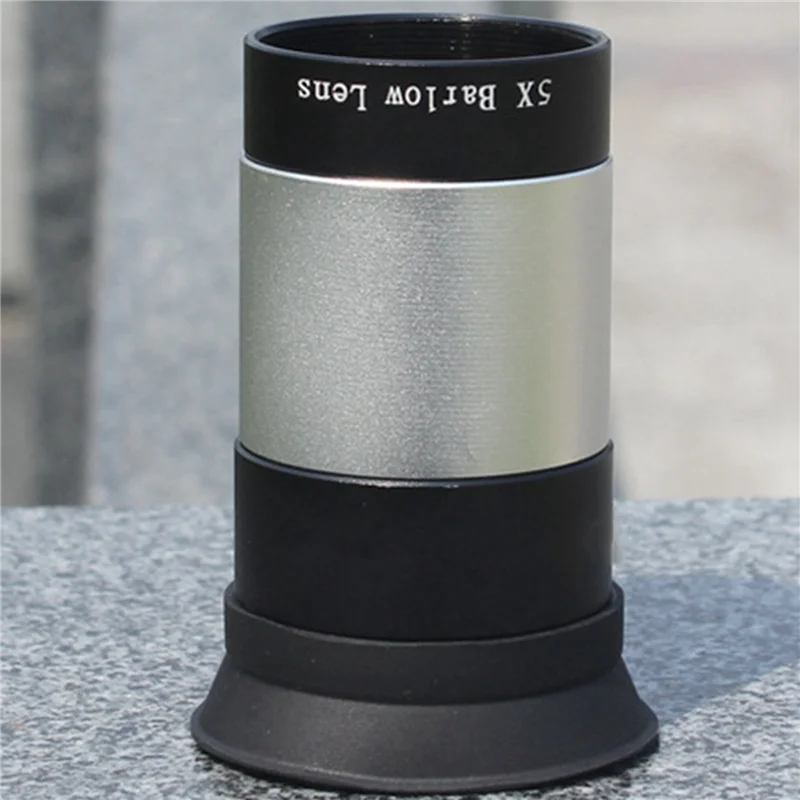 

4 шт. линза Барлоу 5X для любого M28X0,6 с резьбой 1,25 дюйма, окуляр телескопа, астрономический диагональный удлинитель-B60B