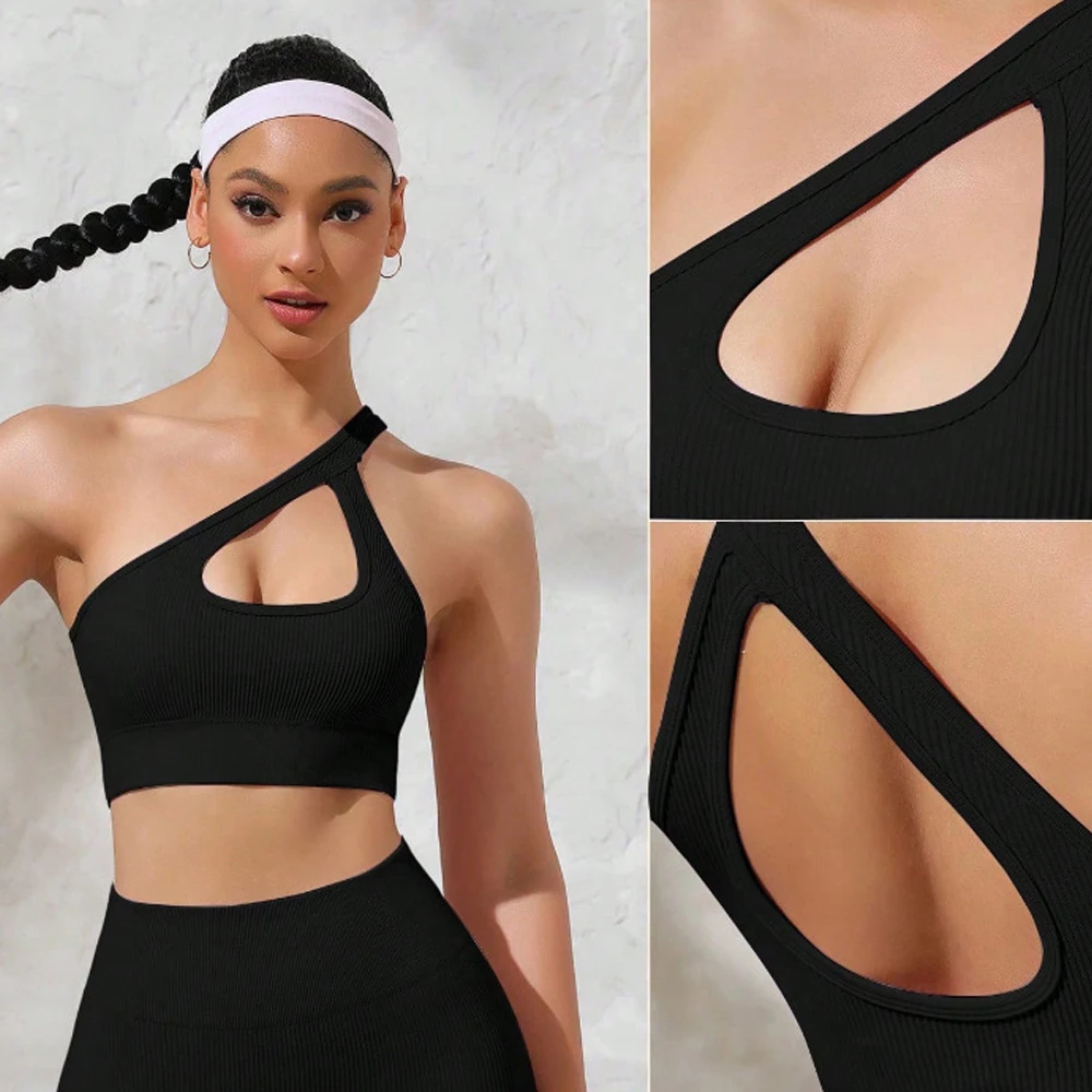 Women's sports back bra, removable chest pad, breathable and skin-friendly nylon fabric, can be worn during yoga running
