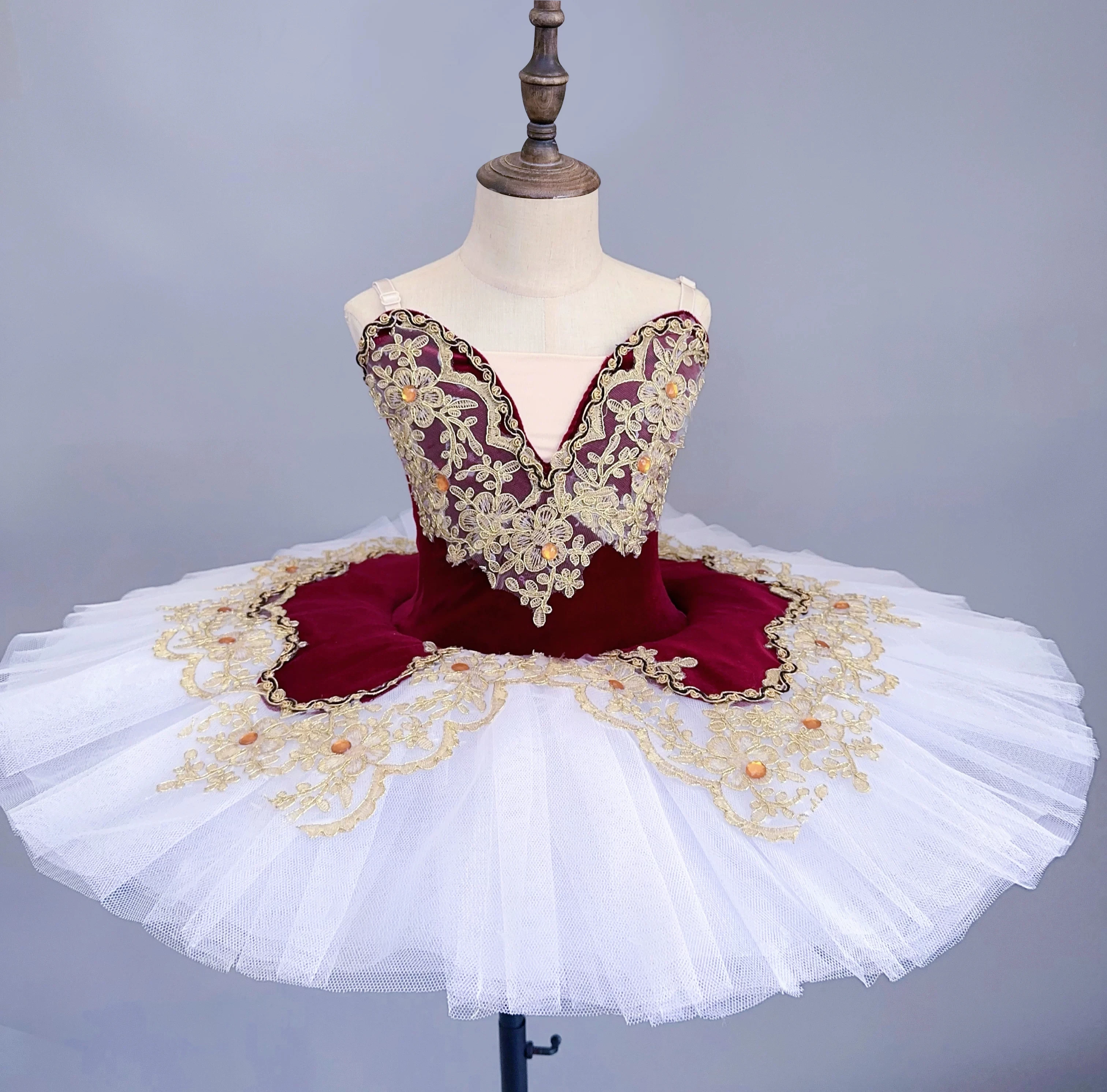 Girls' tutu new children's professional Swan Lake performance suit tutu gauze skirt fairy baby dress powder