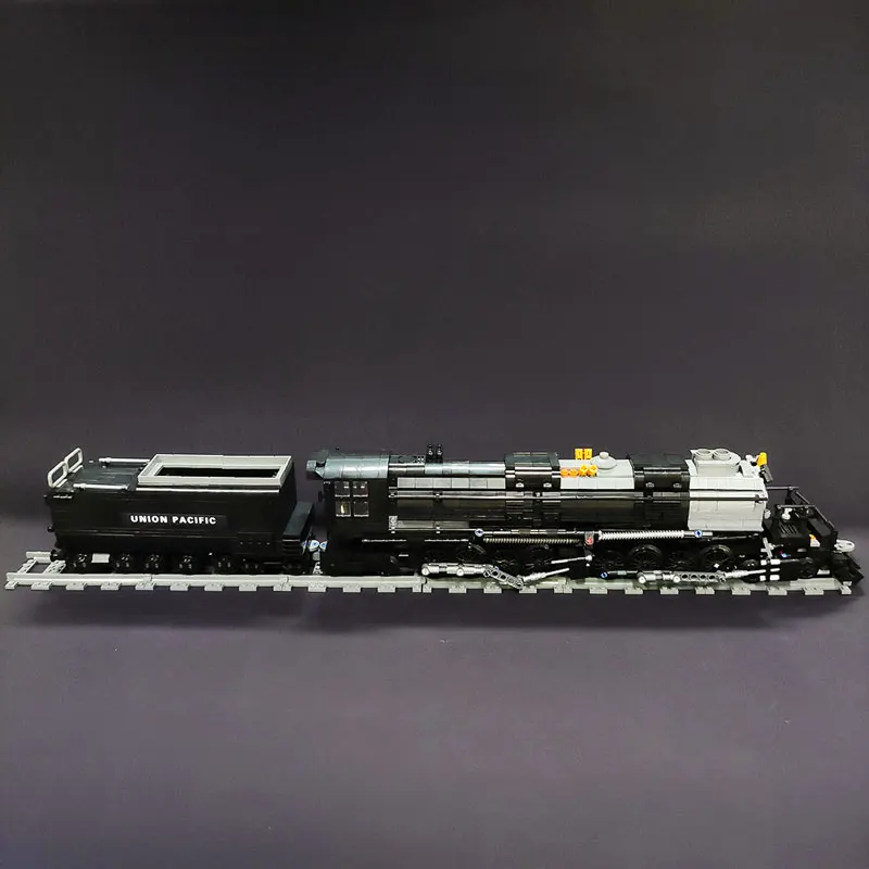 Classic Technical Train Buildings Blocks Big Boy Steam Locomotive Railway Tracks Sets  DIY Kids Toys For Birthday Christmas Gift