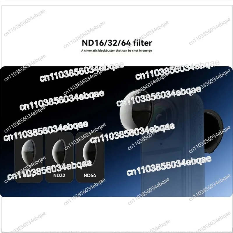 طمس الحركة السينمائي لملحقات Insta 360 X5 مرشحات ND مرشحات الزجاج المقسى #4