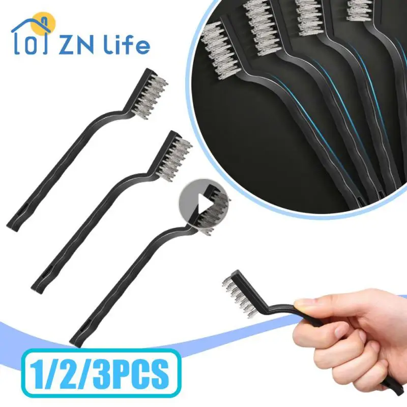 

Toothbrush Stainless Steel Wire Brush Home Kitchen Stove Cleaning Gap Brush Mini Rust Removal Brush Wire Clean Brush Cleaning