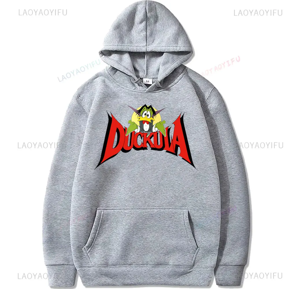 Unisex Count Duckula Awesome for Movie Funny Fan Cartoon Graphic Hoodie Mens Women's Pullover Tops Comfortable Long Sleeve Hoody