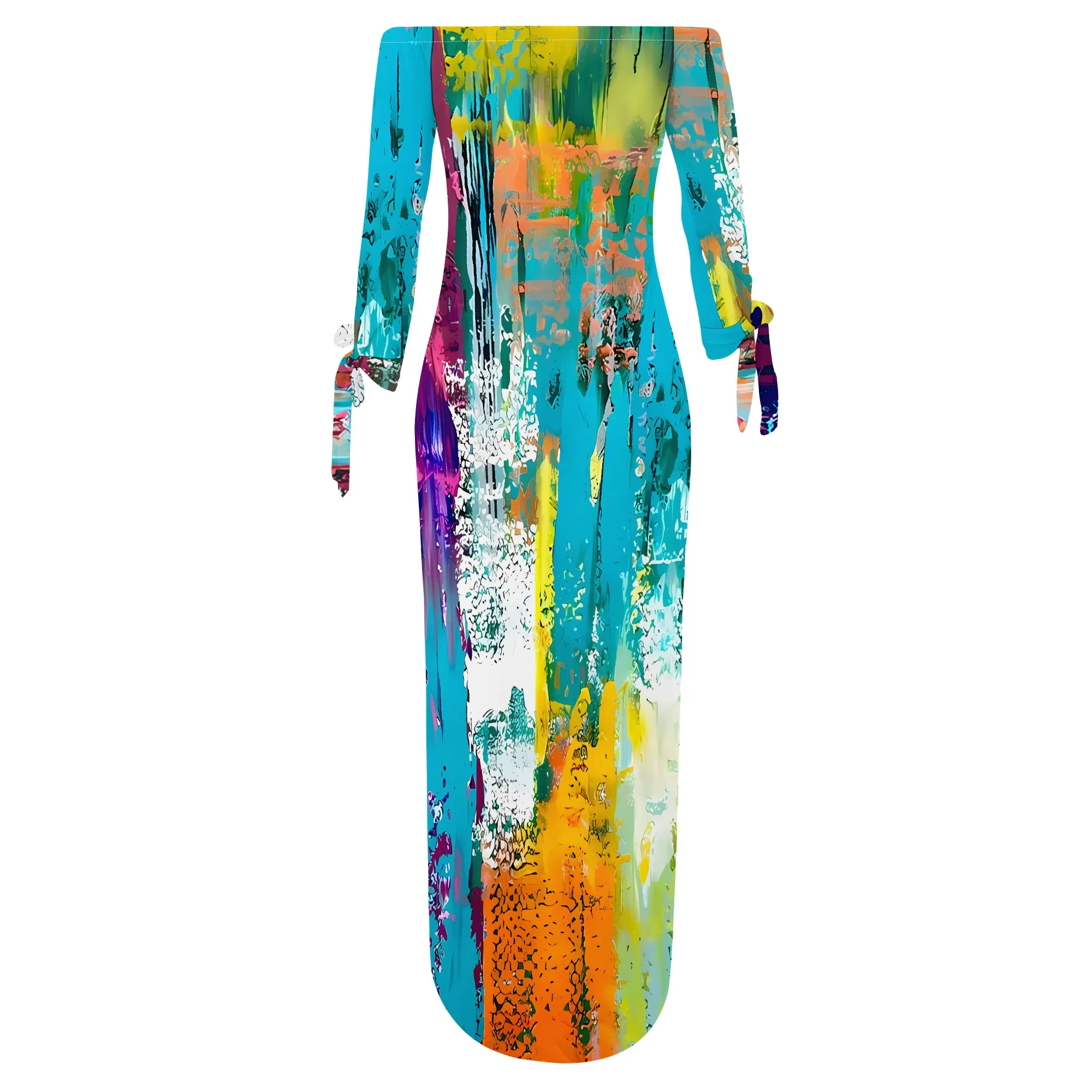 Robe longue rose à imprimé Floral, manches longues, romantique, élégante, coupe cintrée, moulante, printemps