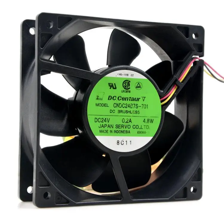 

Servo CNDC24B7S-701 12038 24V 0.2A 4.8W 12cm Double Ball Converter Fan