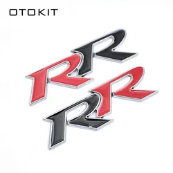 OTOKIT 3D Metal RR Logo Car Stickers Emblem Trunk Badge Decals for Honda RR Civic Mugen Accord Crv City Hrv