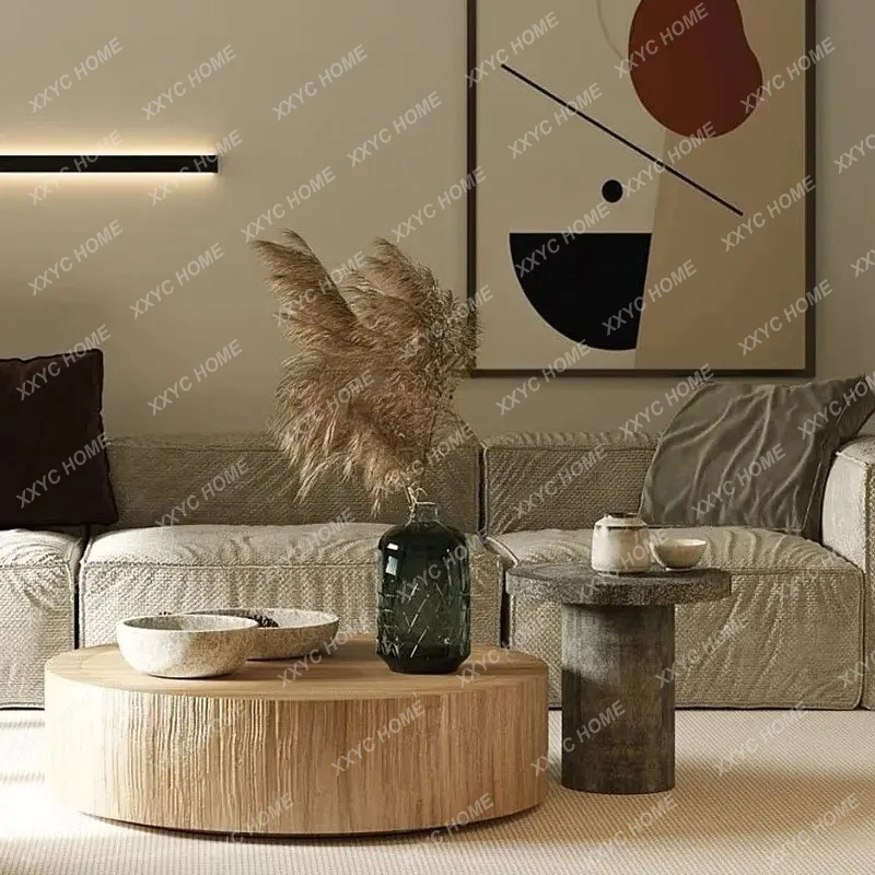 

X-S R11round Tea Table Italian Living Room Coffee Table Combination Tea Table HG