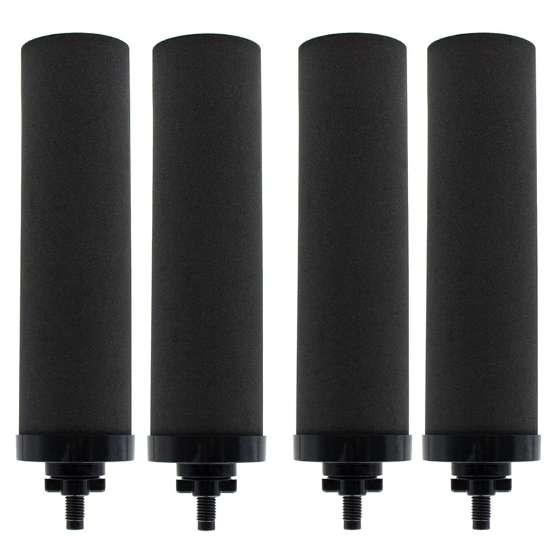 4 PCS Water Filter Black Coconut Shell Activated Carbon For BERKEY BB9-2 Filters For Gravity-Fed Water Filter System