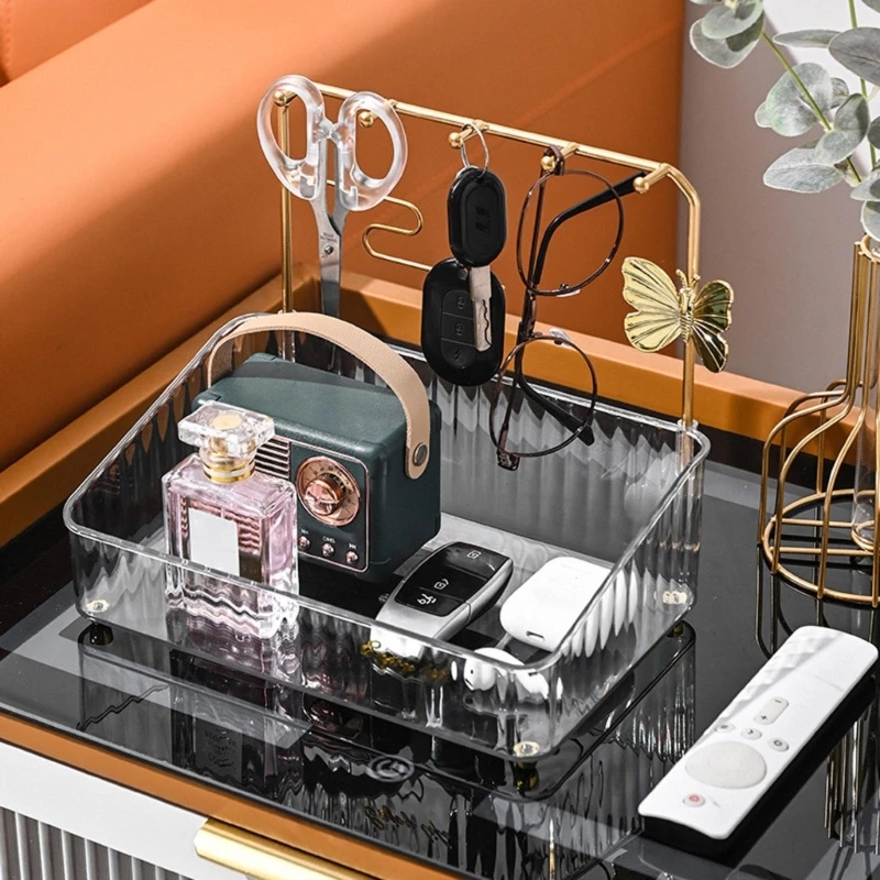 Necklace Holder Rack Dressing Multi-function Hanging Storage Jewelry Earring Stand Display Organizer with Earring Tray Y3NC