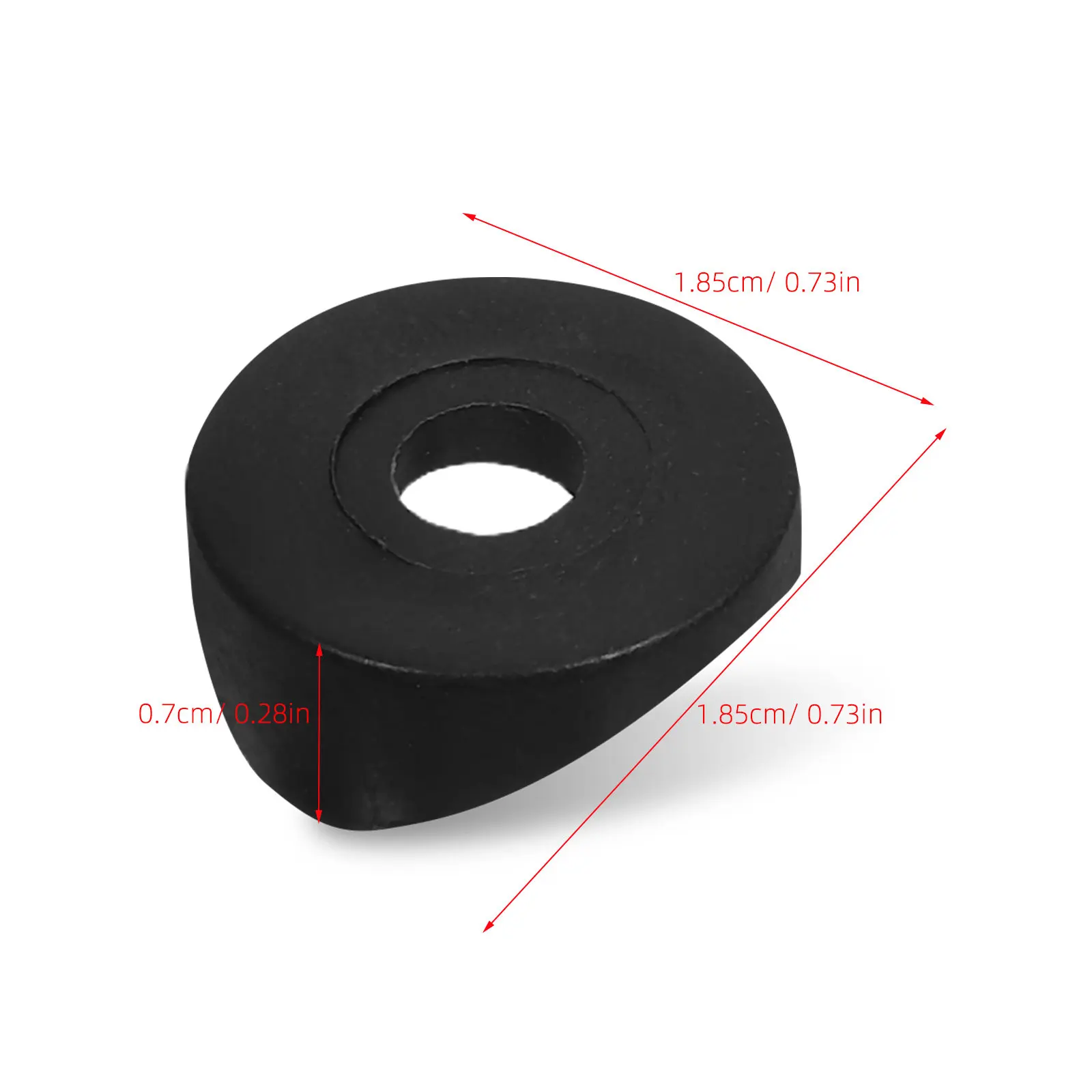 100Pcs Wheelchair Tube Clamp Caps Black Plastic Secure Duckbill Tube Plugs Footrest Covers Replacement Chair Leg Caps