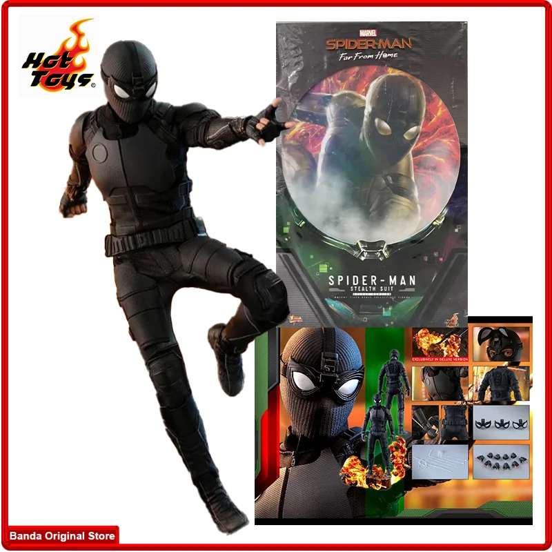 100% в наличии, оригинальные HOTTOYS HT «Человек-паук вдали от дома» MMS541 «Человек-паук», стелс-костюм, роскошные аниме-фигурки, модель игрушки