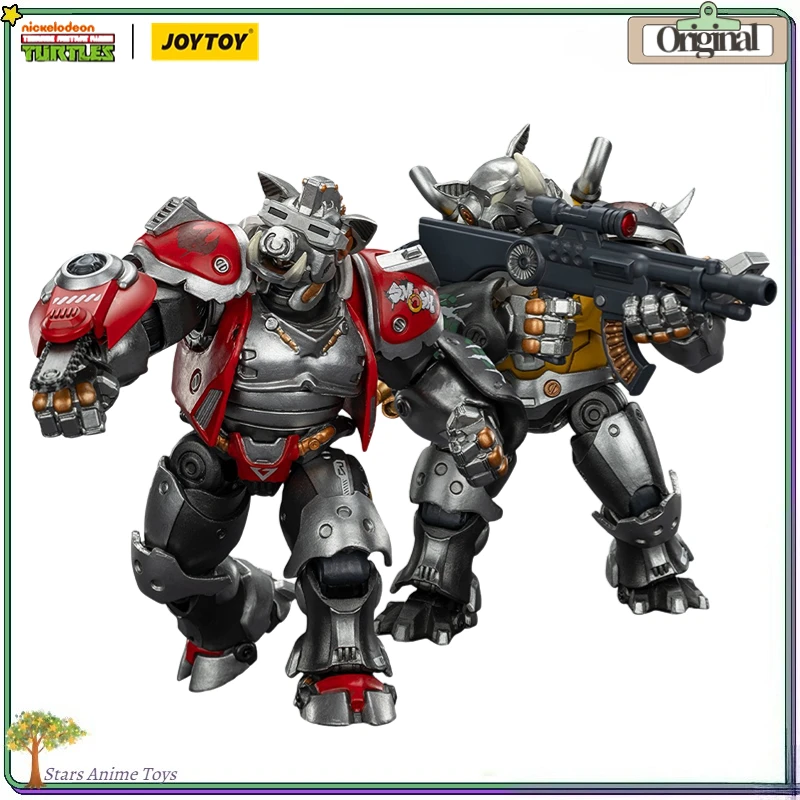 

【Pre Sale】Original JOYTOY 1/18 Action Figure TMNT Super Bebop/Mighty Rocksteady Ornament Collection Gift