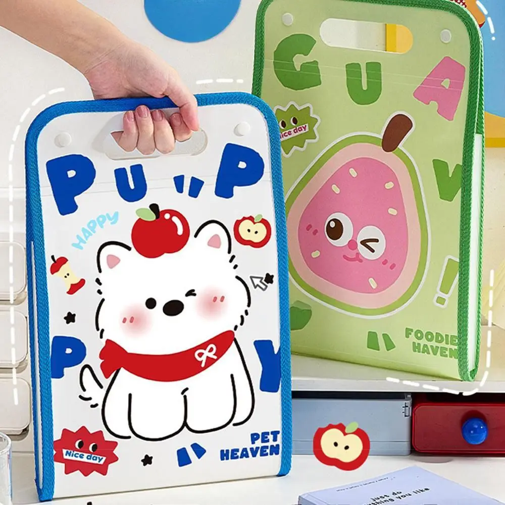 Gifts A4 Portable File Bag Multi-layer Large Capacity Vertical Accordion Bag Classification Test Paper Box