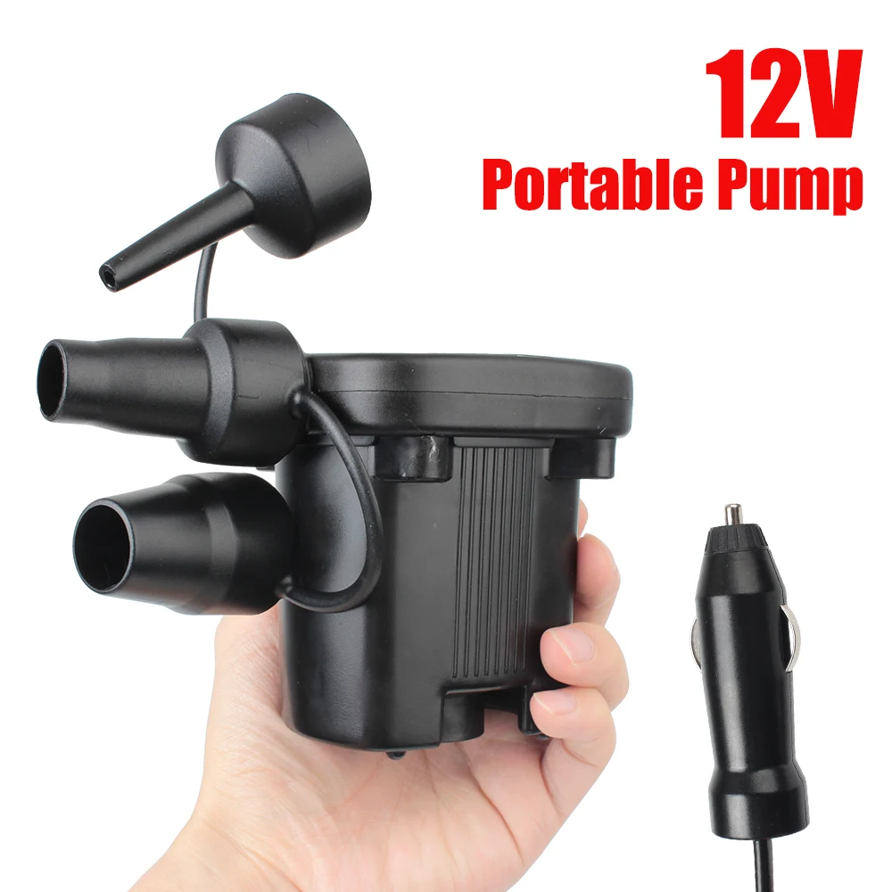 Electric Air Pump Cigar Lighter Adapter 4000PA 80W DC 12V For Inflatable Bed Mattress Pillow Quick Pumping Car Accessories