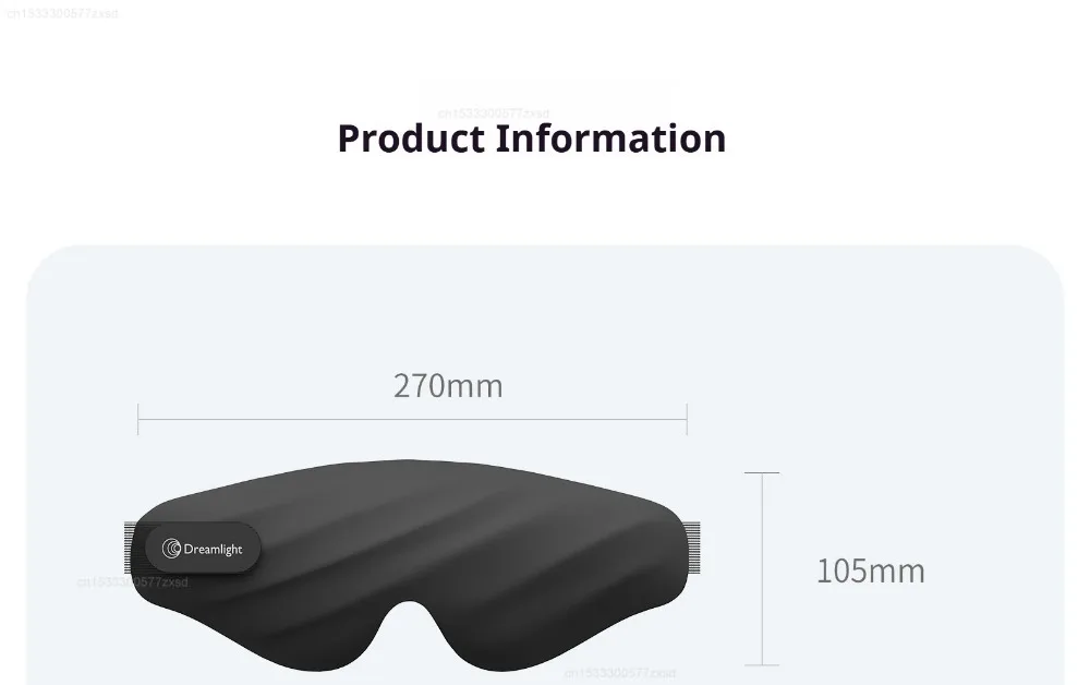 Dreamlight 4S Eye Mask Sleep 3D Stereoscopic Sleep Aid for Men Women Adult for Sleeping Block Out Light Eye Mask Travel