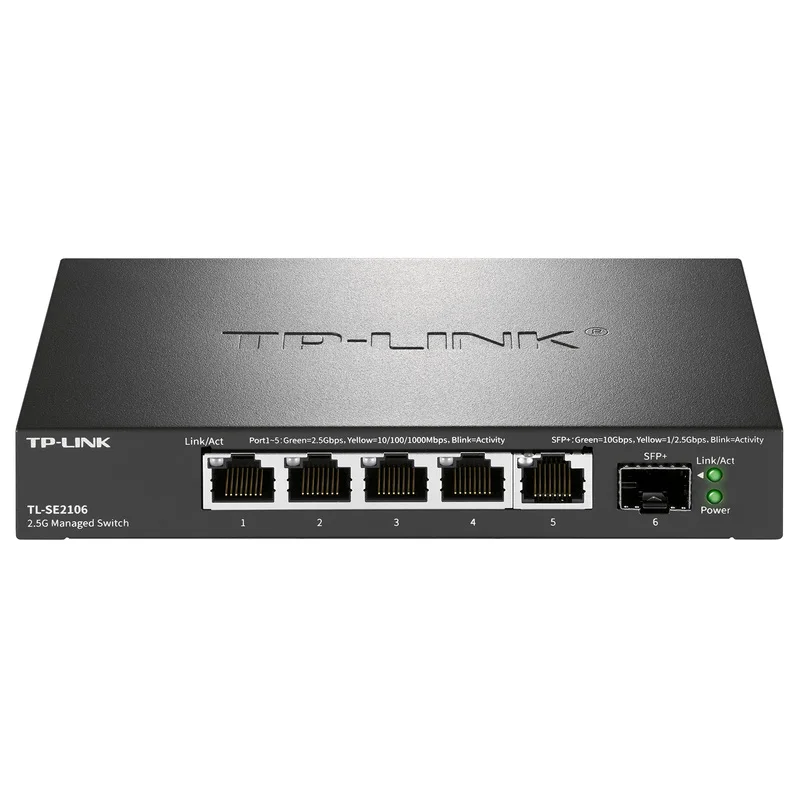 TL-LINK TL-SE2106 5 Ports 2.5G and 1 Ports 10Gbps(SFP+) Cloud Management Ethernet Switch SH1005 upgrade