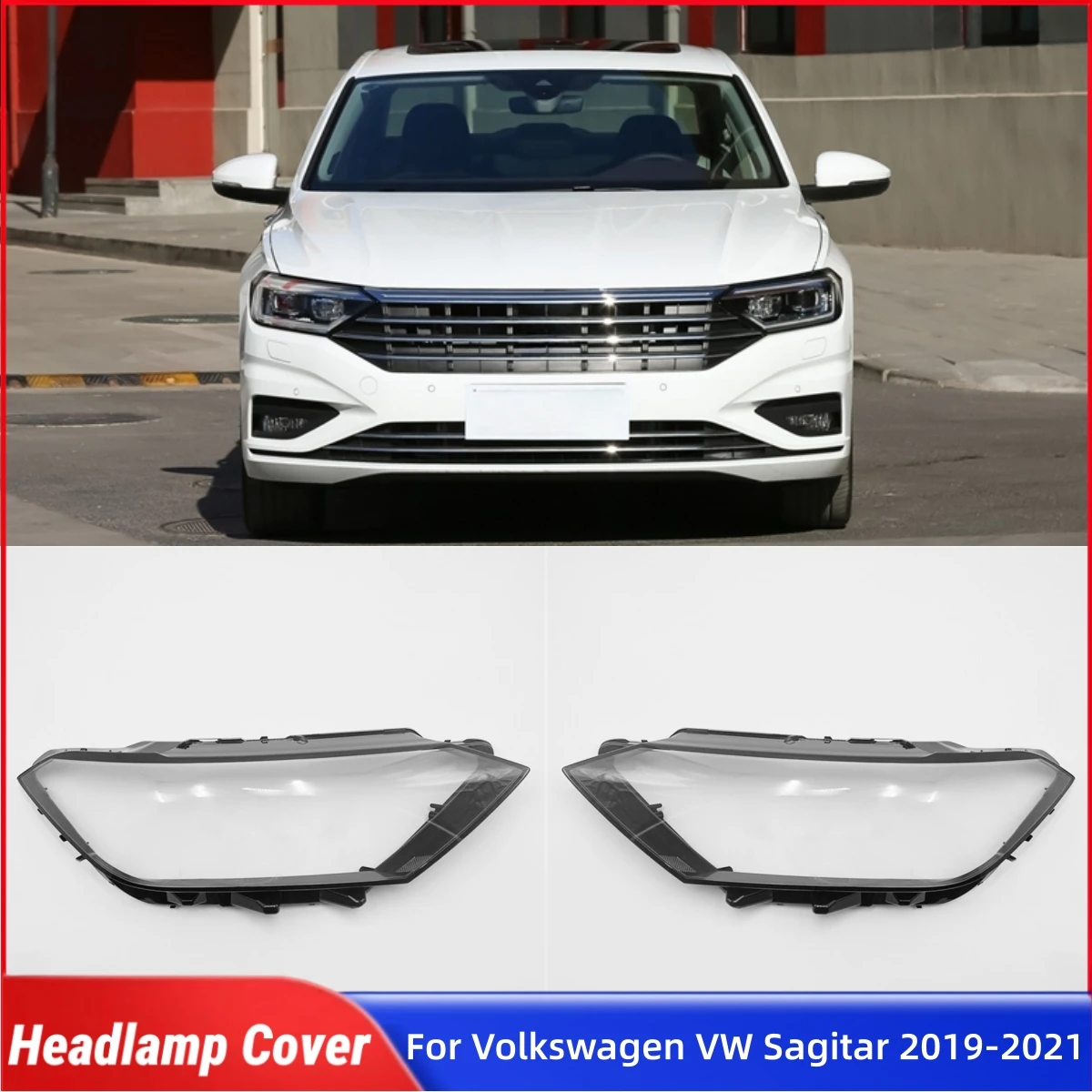 

Аксессуары для Volkswagen VW Sagitar 2019 2020 2021, колпачки для абажуров, фары автомобиля, передняя фара, крышка объектива, корпус