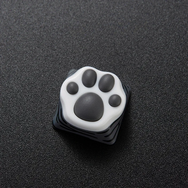 Comfortable Feel Keycaps ABS Animal Theme DragonLi Ragdoll Cat Claw Keycap with Storage Box Mechanical Keyboard Accessories
